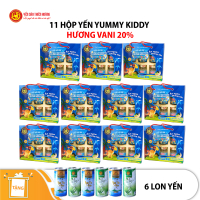 11 hộp yến Yummy Kiddy hương Vani 20% Thiên Hoàng (6 lọ/hộp) - Tặng 6 lon yến
