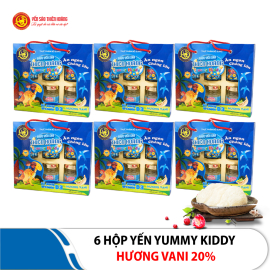 6 hộp yến Yummy Kiddy hương Vani 20% Thiên Hoàng (6 lọ/hộp)