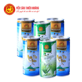 Combo 13 Hộp Nước Yến Sào Thiên Hoàng 12% Yến Tự Nhiên (6 lọ/hộp) + 6 Lon Nước Yến Combo 13 Hộp Nước Yến Sào Thiên Hoàng 12% Yến Tự Nhiên (6 lọ/hộp) + 6 Lon Nước Yến