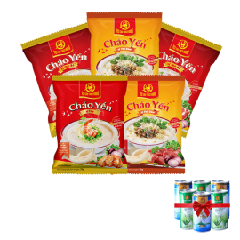 30 gói cháo yến Thiên Hoàng (hương vị ngẫu nhiên) - Tặng 6 lon nước yến 30 gói cháo yến Thiên Hoàng (hương vị ngẫu nhiên) - Tặng 6 lon nước yến
