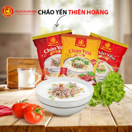 10 hộp yến sào Thiên Hoàng 15% huyết yến đông trùng hạ thảo (6 lọ/hộp) - Tặng 12 lon yến + 13 gói cháo yến Thiên Hoàng 10 hộp yến sào Thiên Hoàng 15% huyết yến đông trùng hạ thảo (6 lọ/hộp) - Tặng 12 lon yến + 13 gói cháo yến Thiên Hoàng
