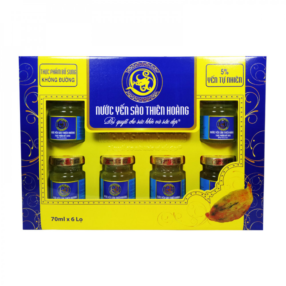 Nước Yến 5% Hộp 6 Lọ Không Đường Nước Yến 5% Hộp 6 Lọ Không Đường