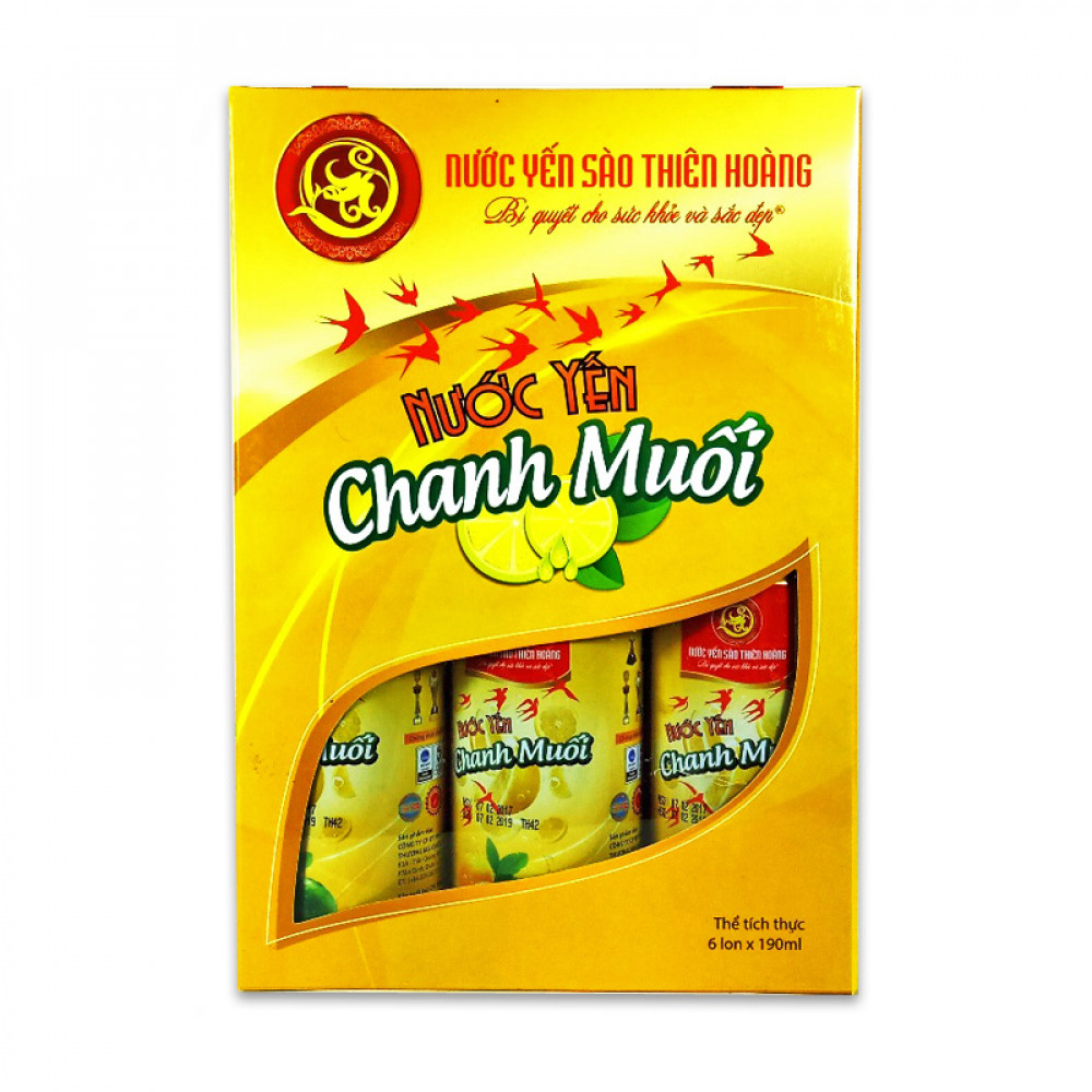 Nước Yến Chanh Muối Hộp 6 Lon Nước Yến Chanh Muối Hộp 6 Lon