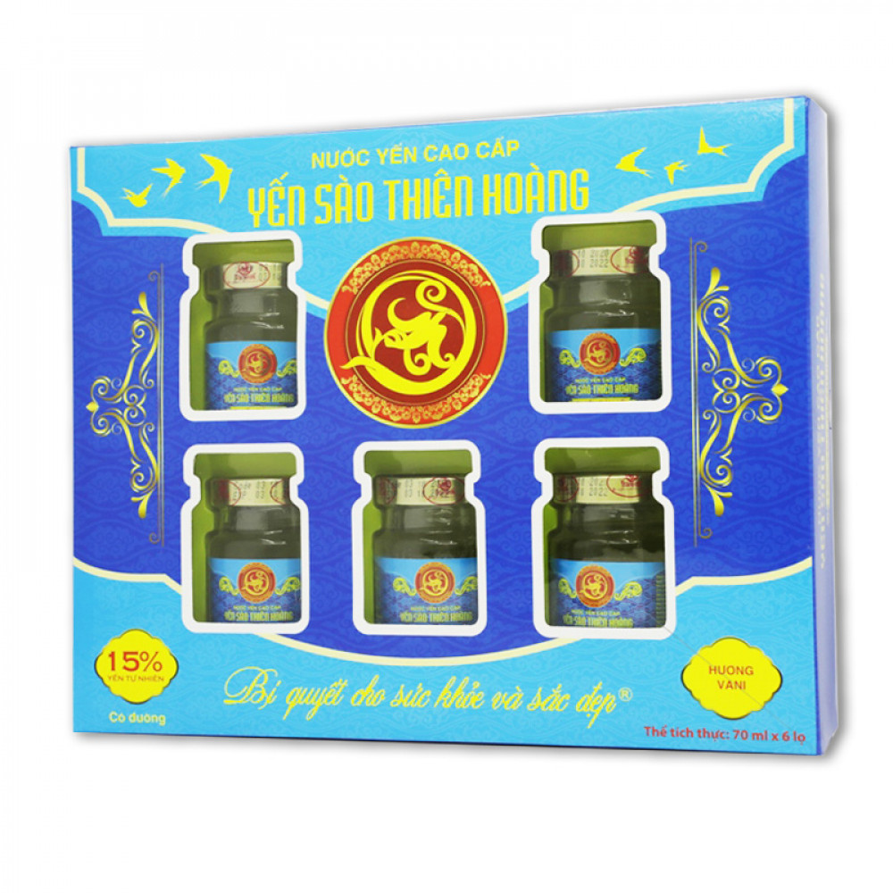 Yến Nước 15% Hương Vani Hộp 6 Lọ Yến Nước 15% Hương Vani Hộp 6 Lọ