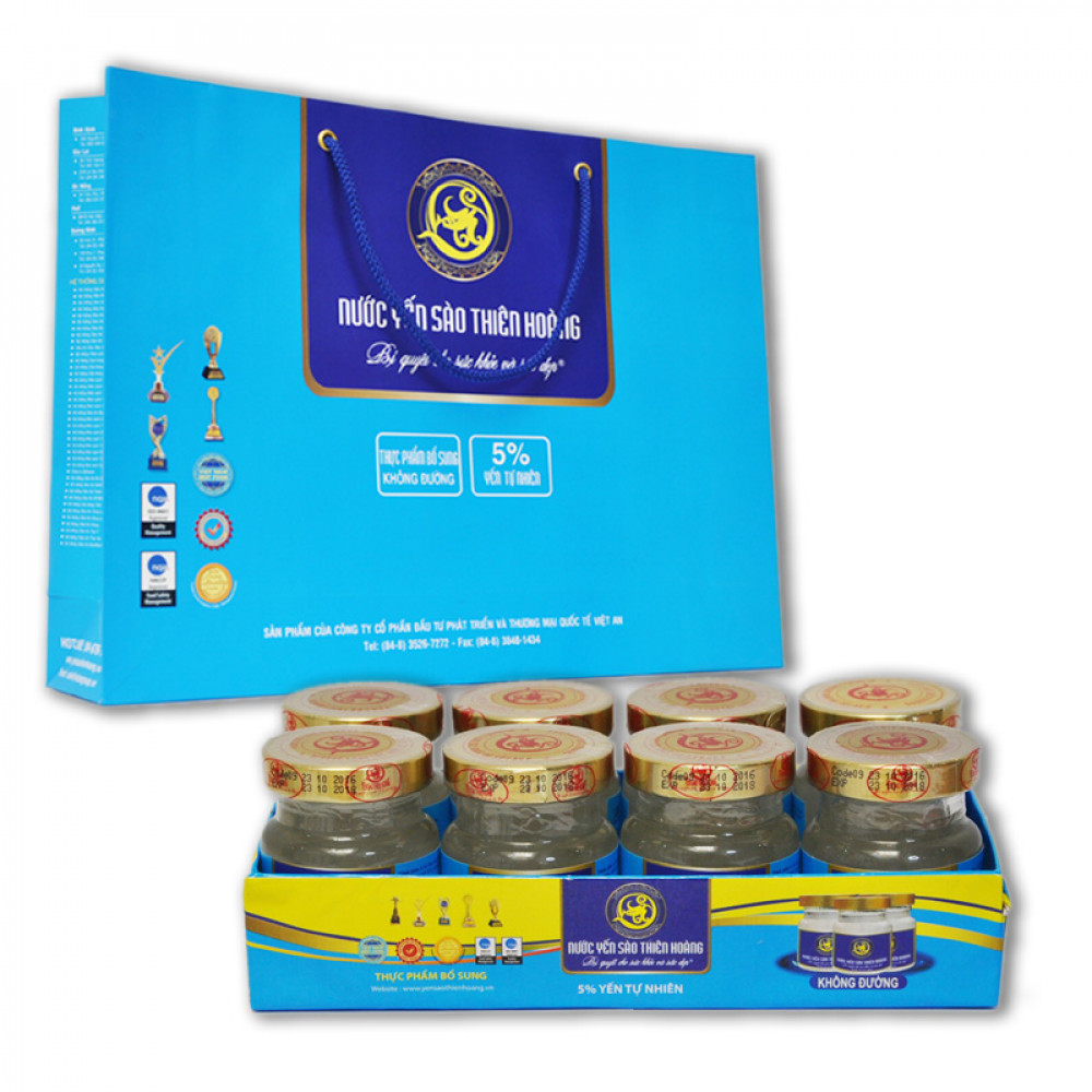 Nước Yến 5% Lốc 8 Lọ Không Đường Nước Yến 5% Lốc 8 Lọ Không Đường