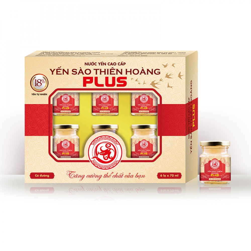 Nước Yến 18% Plus hộp 6 lọ Nước Yến 18% Plus hộp 6 lọ