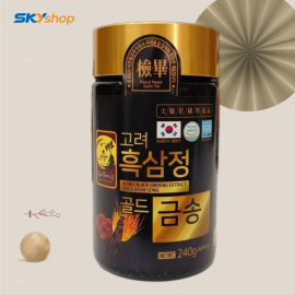 1 hộp Cao Hắc Sâm Linh Chi Đông Trùng Korea Black Ginseng Extract Gold Geum Song 960g (4 lọ x 240g)