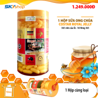 1 Hộp viên sữa ong chúa Costar Royal Jelly 365 viên của Úc 1610mg - Tặng 1 hộp cùng loại