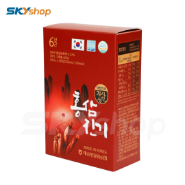 2 hộp nước sâm núi Chinki (30 gói/hộp - 50ml) - Tặng 1 gói kẹo sâm Hàn Quốc 200g + 1 hộp trà sâm Wongin-T Ginseng Tea 200g (100 gói x 2g)