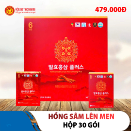 1 Hộp Nước Hồng Sâm Lên Men Hàn Quốc Fermented Korean Red Ginseng Plus (30 gói x 50ml)