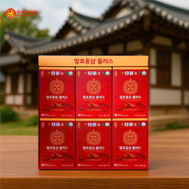 1 Hộp Nước Hồng Sâm Lên Men Hàn Quốc Fermented Korean Red Ginseng Plus (30 gói x 50ml) 1 Hộp Nước Hồng Sâm Lên Men Hàn Quốc Fermented Korean Red Ginseng Plus (30 gói x 50ml)
