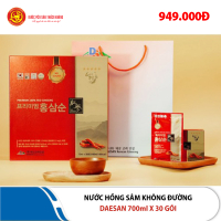 1 Hộp nước hồng sâm không đường Daesan 70ml x 30 Gói