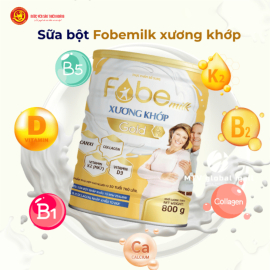 Sữa Bột Fobemilk Hỗ trợ Xương Khớp Fobe Hộp 800g Sữa Bột Fobemilk Hỗ trợ Xương Khớp Fobe Hộp 800g