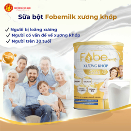 Sữa Bột Fobemilk Hỗ trợ Xương Khớp Fobe Hộp 800g Sữa Bột Fobemilk Hỗ trợ Xương Khớp Fobe Hộp 800g