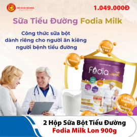 1 Hộp Sữa bột Tiểu Đường Fodia Milk Lon 900g 1 Hộp Sữa bột Tiểu Đường Fodia Milk Lon 900g
