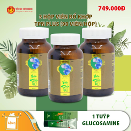 3 hộp viên bổ khớp TPN Plus 90 Viên/hộp - Tặng 1 tuýp cream thoa Glucosamin