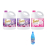 Bộ 2 bình nước giặt xả Thái Lan Fineline 3 lít màu tím + 1 chai nước giặt xả Fineline màu hồng (3 lít) - Tặng 1 chai tẩy Javel Hoa Sen 500ml
