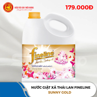 Bình nước giặt xả Thái Lan Fineline 3 lít màu vàng - Hàng chính hãng