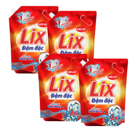 3 Bịch nước giặt Lix đậm đặc 3.2kg tăng gấp đôi sức mạnh (Giao HCM)