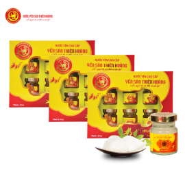 3 hộp Yến sào Thiên Hoàng 12% - Tặng 6 lon nước yến hương vị ngẫu nhiên + 06 gói cháo yến hương vị ngẫu nhiên 3 hộp Yến sào Thiên Hoàng 12% - Tặng 6 lon nước yến hương vị ngẫu nhiên + 06 gói cháo yến hương vị ngẫu nhiên