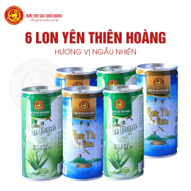 3 hộp Yến sào Thiên Hoàng 12% - Tặng 6 lon nước yến hương vị ngẫu nhiên + 06 gói cháo yến hương vị ngẫu nhiên 3 hộp Yến sào Thiên Hoàng 12% - Tặng 6 lon nước yến hương vị ngẫu nhiên + 06 gói cháo yến hương vị ngẫu nhiên