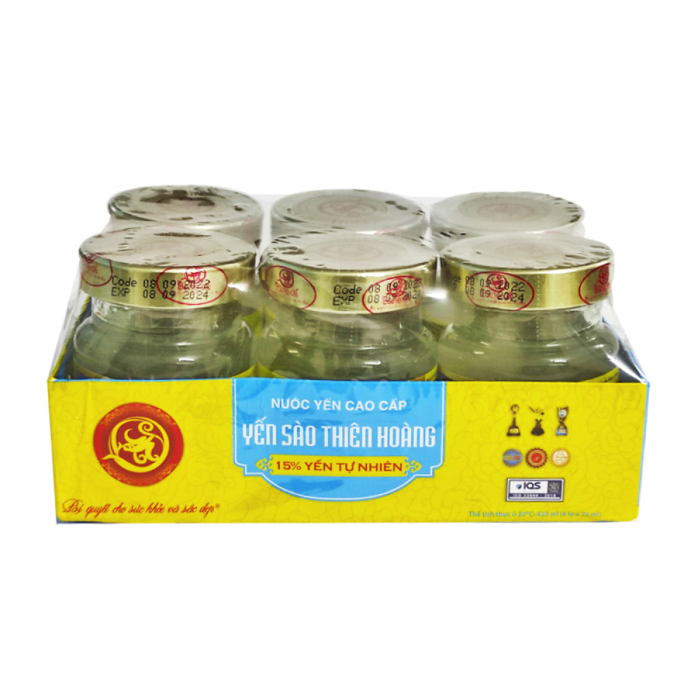 Yến Nước 15% Lốc 6 Lọ Không Đường Yến Nước 15% Lốc 6 Lọ Không Đường
