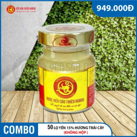 50 lọ yến sào Thiên Hoàng 15% hương trái cây 50 lọ yến sào Thiên Hoàng 15% hương trái cây
