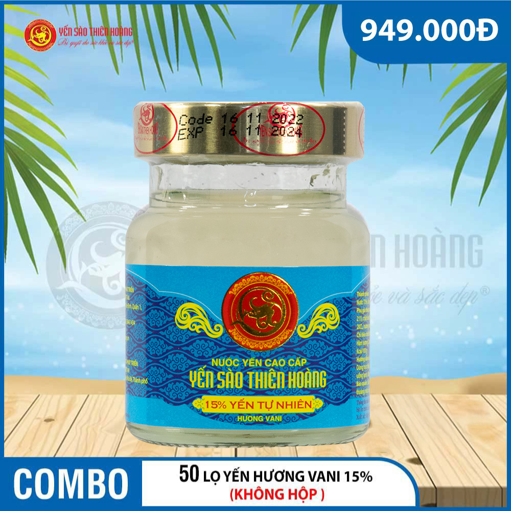 50 Lọ Yến Sào Thiên Hoàng 15% Hương Vani 50 Lọ Yến Sào Thiên Hoàng 15% Hương Vani