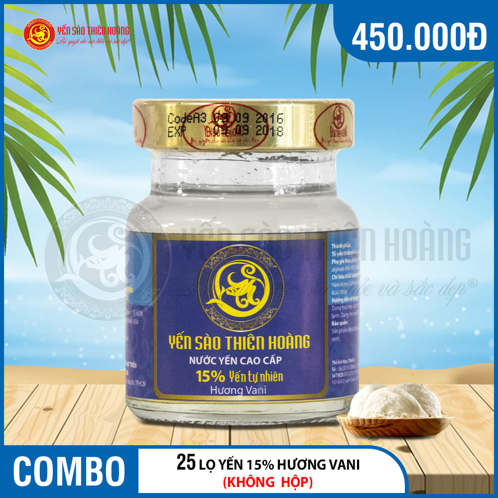 25 Lọ Yến Sào Thiên Hoàng 15% Hương Vani 25 Lọ Yến Sào Thiên Hoàng 15% Hương Vani
