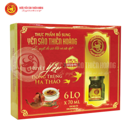 3 hộp yến sào đông trùng hạ thảo 20% - Tặng 2 hộp yến huyết đông trùng 15% + 6 lon yến + 6 gói cháo yến Thiên Hoàng (hương vị ngẫu nhiên) 3 hộp yến sào đông trùng hạ thảo 20% - Tặng 2 hộp yến huyết đông trùng 15% + 6 lon yến + 6 gói cháo yến Thiên Hoàng (hương vị ngẫu nhiên)