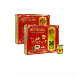 5 Hộp yến huyết linh chi 15% (6 lọ/hộp) - Tặng 4 hộp yến huyết đông trùng hạ thảo 15% (6 lọ/hộp) + 2 chai mật ong Honey An 380gr + 8 gói cháo yến Thiên Hoàng (vị ngẫu nhiên) 5 Hộp yến huyết linh chi 15% (6 lọ/hộp) - Tặng 4 hộp yến huyết đông trùng hạ thảo 15% (6 lọ/hộp) + 2 chai mật ong Honey An 380gr + 8 gói cháo yến Thiên Hoàng (vị ngẫu nhiên)