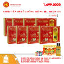 8 Hộp yến huyết đông trùng hạ thảo 15% (6 lọ/hộp) - Tặng 1 hộp yến đông trùng hạ thảo 20% (6 lọ/hộp) + 2 chai mật ong Honey An 380gr + 8 lon yến (hương vị ngẫu nhiên)