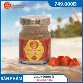 25 Lọ Yến Sào Thiên Hoàng Huyết Yến Linh Chi 15%