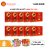 10 hộp yến sào Thiên Hoàng 15% huyết yến linh chi (6 lọ/hộp) - Tặng 12 Lon Yến + 13 Gói Cháo Yến Thiên Hoàng