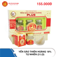 Nước Yến 18% Plus hộp 3 lọ