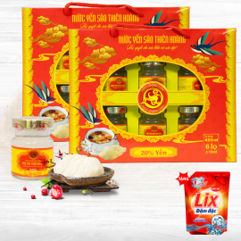 12 Hộp yến sào Thiên Hoàng 20% Hương tự nhiên (6 lọ/hộp) - Tặng 1 bịch nước giặt Lix (Giao Hồ Chí Minh) 12 Hộp yến sào Thiên Hoàng 20% Hương tự nhiên (6 lọ/hộp) - Tặng 1 bịch nước giặt Lix (Giao Hồ Chí Minh)