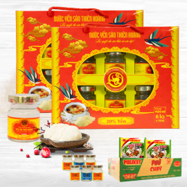 12 Hộp yến sào Thiên Hoàng 20% Hương tự nhiên (6 lọ/hộp) - Tặng 1 thùng phở chay Colusa Miliket (30 gói) + 6 lọ yến 5% 12 Hộp yến sào Thiên Hoàng 20% Hương tự nhiên (6 lọ/hộp) - Tặng 1 thùng phở chay Colusa Miliket (30 gói) + 6 lọ yến 5%