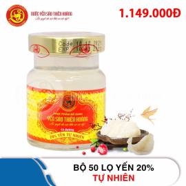 Bộ 50 lọ yến sào Thiên Hoàng 20% hương tự nhiên Bộ 50 lọ yến sào Thiên Hoàng 20% hương tự nhiên