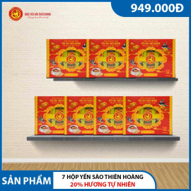 7 Hộp yến sào Thiên Hoàng 20% Hương tự nhiên (6 lọ/hộp)