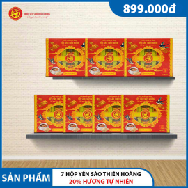 7 Hộp yến sào Thiên Hoàng 20% Hương tự nhiên (6 lọ/hộp) 7 Hộp yến sào Thiên Hoàng 20% Hương tự nhiên (6 lọ/hộp)