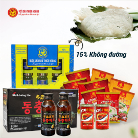 10 Hộp yến sào Thiên Hoàng 41% (6 lọ/hộp) - Tặng 1 hộp yến sào Thiên Hoàng 15% Vani + 10 gói cháo yến + 2 lon cá hộp KTC Food + 10 chai Đông Trùng Hạ Thảo 10 Hộp yến sào Thiên Hoàng 41% (6 lọ/hộp) - Tặng 1 hộp yến sào Thiên Hoàng 15% Vani + 10 gói cháo yến + 2 lon cá hộp KTC Food + 10 chai Đông Trùng Hạ Thảo