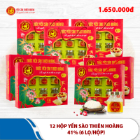 12 Hộp yến sào Thiên Hoàng 41% (6 lọ/hộp)