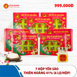 7 Hộp yến sào Thiên Hoàng 41% (6 lọ/hộp)