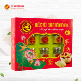 12 Hộp yến sào Thiên Hoàng 41% (6 lọ/hộp) 12 Hộp yến sào Thiên Hoàng 41% (6 lọ/hộp)