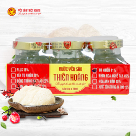 12 Lốc yến sào Thiên Hoàng 41% (6 lọ/lốc) 12 Lốc yến sào Thiên Hoàng 41% (6 lọ/lốc)