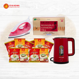 10 Hộp yến sào Thiên Hoàng Hoa Anh Đào 45% (6 lọ/hộp) - Tặng 1 bàn ủi Sunhouse SHD1072 + 1 ấm siêu tốc + 10 gói cháo yến Thiên Hoàng + 1 hộp trà sâm Wongin-T Ginseng Tea 10 Hộp yến sào Thiên Hoàng Hoa Anh Đào 45% (6 lọ/hộp) - Tặng 1 bàn ủi Sunhouse SHD1072 + 1 ấm siêu tốc + 10 gói cháo yến Thiên Hoàng + 1 hộp trà sâm Wongin-T Ginseng Tea