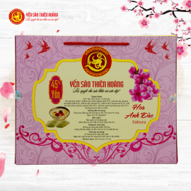 3 Hộp yến sào Thiên Hoàng Hoa Anh Đào 45% (6 lọ/hộp) + 3 hộp yến huyết Đông Trùng Hạ Thảo 15% - Tặng 5 hộp yến 41%