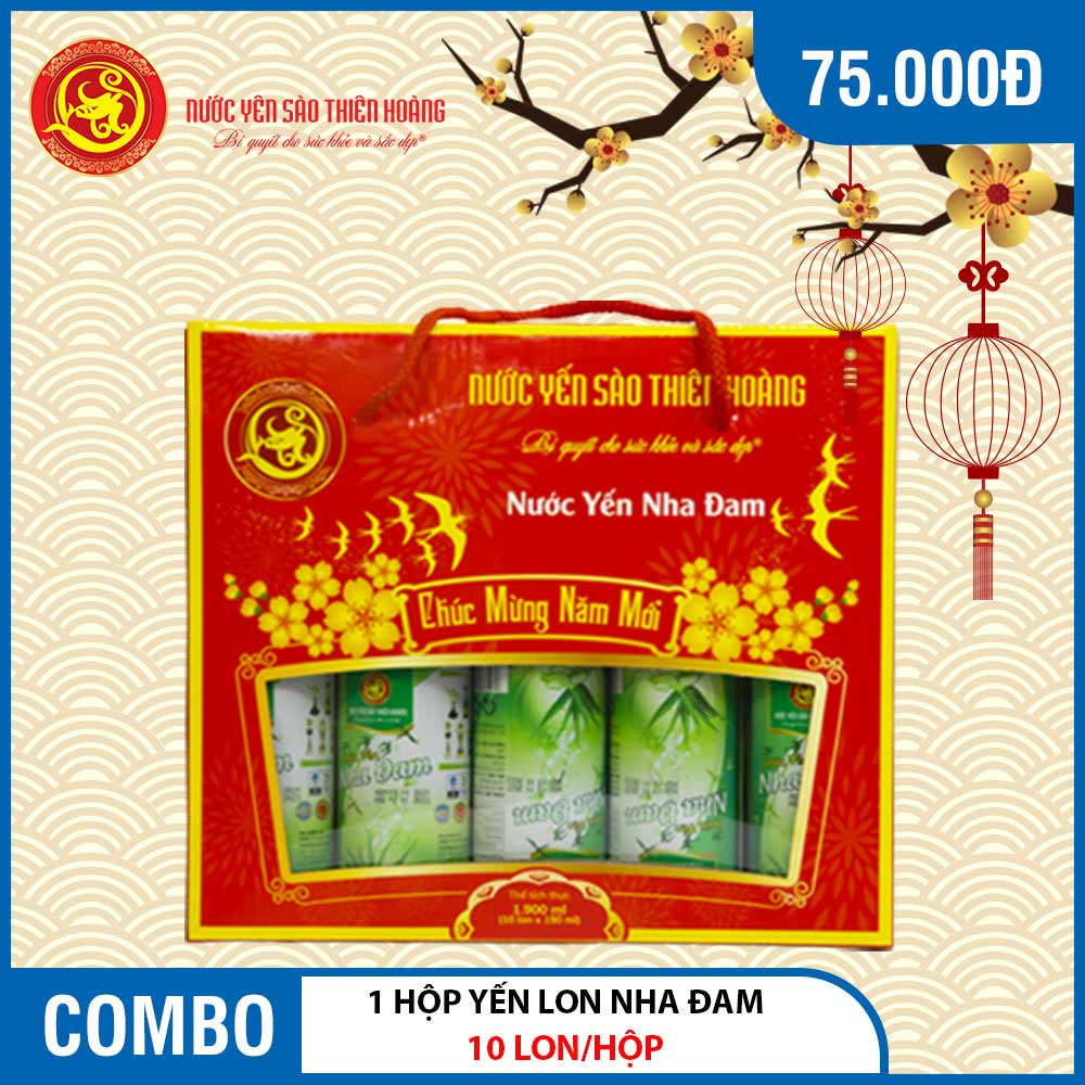 1 Hộp yến lon nha đam Thiên Hoàng Hộp Xuân 2022 (10 Lon/Hộp) 1 Hộp yến lon nha đam Thiên Hoàng Hộp Xuân 2022 (10 Lon/Hộp)