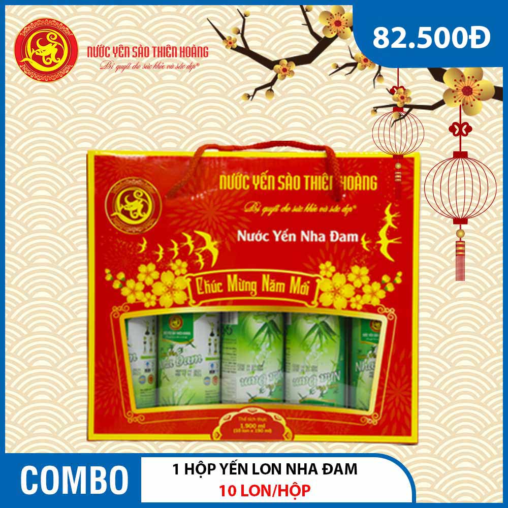 1 Hộp yến lon nha đam Thiên Hoàng Hộp Xuân 2022 (10 Lon/Hộp) 1 Hộp yến lon nha đam Thiên Hoàng Hộp Xuân 2022 (10 Lon/Hộp)