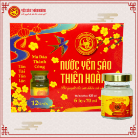 14 Hộp Yến xuân Thiên Hoàng 12% (6 lọ/hộp) - Tặng 14 túi giấy